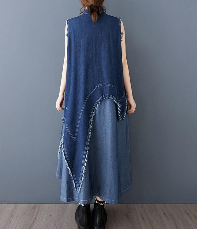 大きいサイズ デニム　ワンピース　ノースリーブ　レディース 春夏　 新品