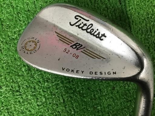 中古】 タイトリスト VOKEY SPIN MILLED(2009) 52°/08° ウェッジ