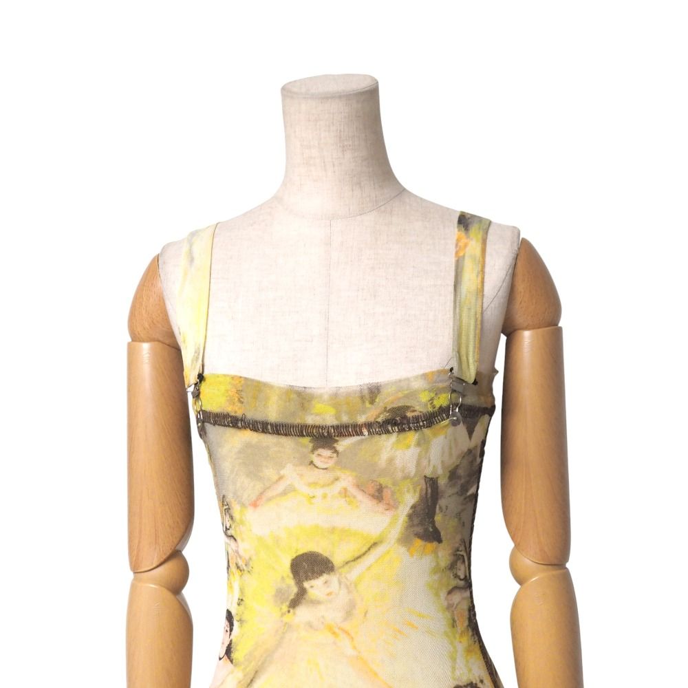 Jean Paul GAULTIER FEMME / 絵画柄パワーネットノースリーブ