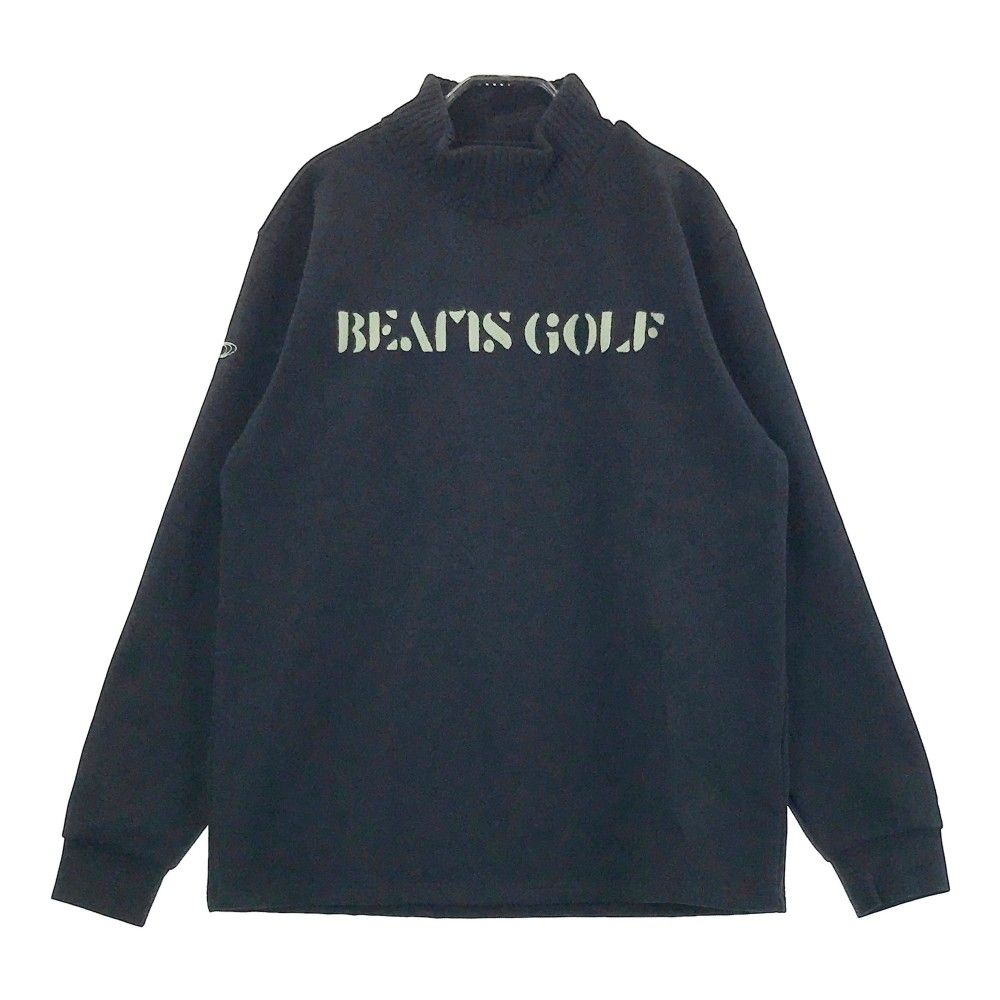 サイズ M BEAMS GOLF ビームスゴルフ 2025年モデル モックネック ニットセーター ブラック系 240101428198 ゴルフウェア メンズ ストスト