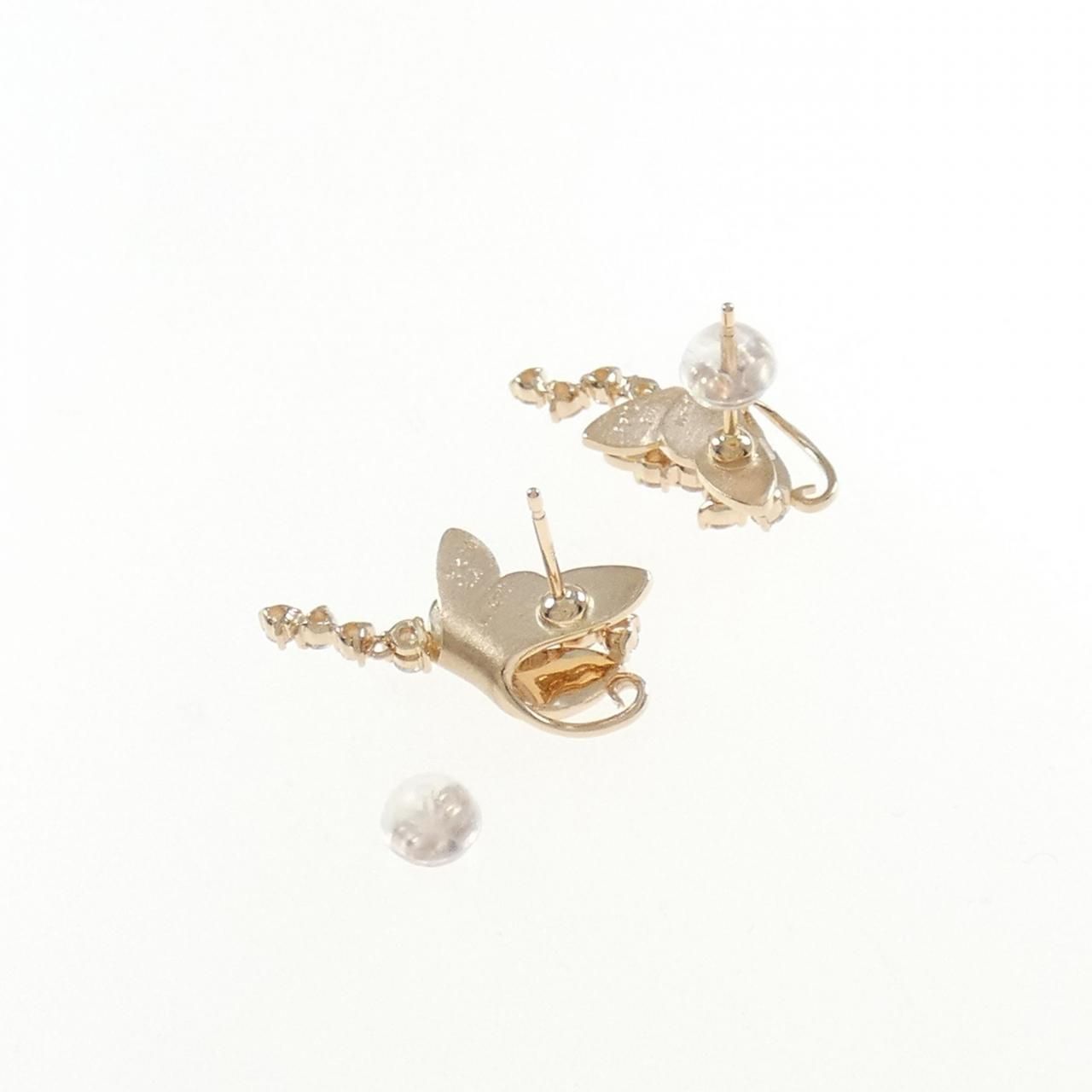 K18PG ダイヤモンド ピアス 0.56CT - メルカリ