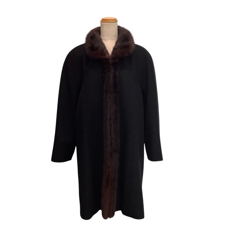 ローマン ROMAN hi-fashion カシミヤ混 ロング コート 襟元 ミンク 13 