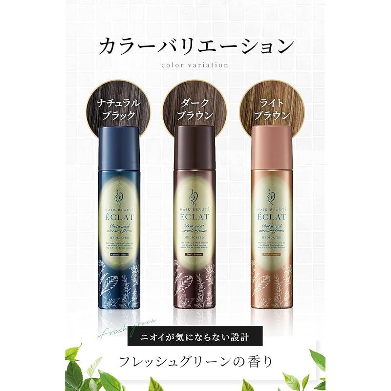 ヘアボーテエクラ ボタニカルエアカラーフォームEX ライトブラウン 80g