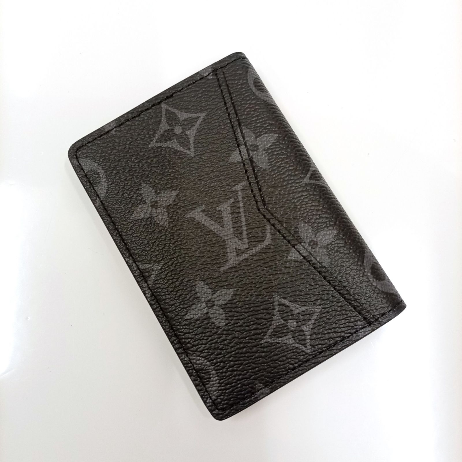 LOUIS VUITTON オーガナイザー ドゥ ポッシュ モノグラム エクリプス LV M 61696 RFID カード入れ カードケース 名刺入れ JA-25000
