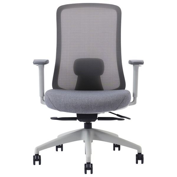 高機能オフィスチェア アウトレット Type-43 ライトグレー 組立品