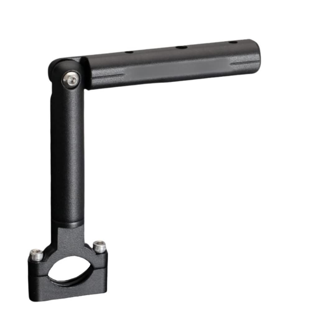 one+lifestyle アルミ 合金 マルチ バーホルダー バイク 自転車 兼用 クランプバー ステー ハンドル 取り付け スマホ ホルダー アルミニウム合金 汎用品 耐久性 固定力 (ブラック) 