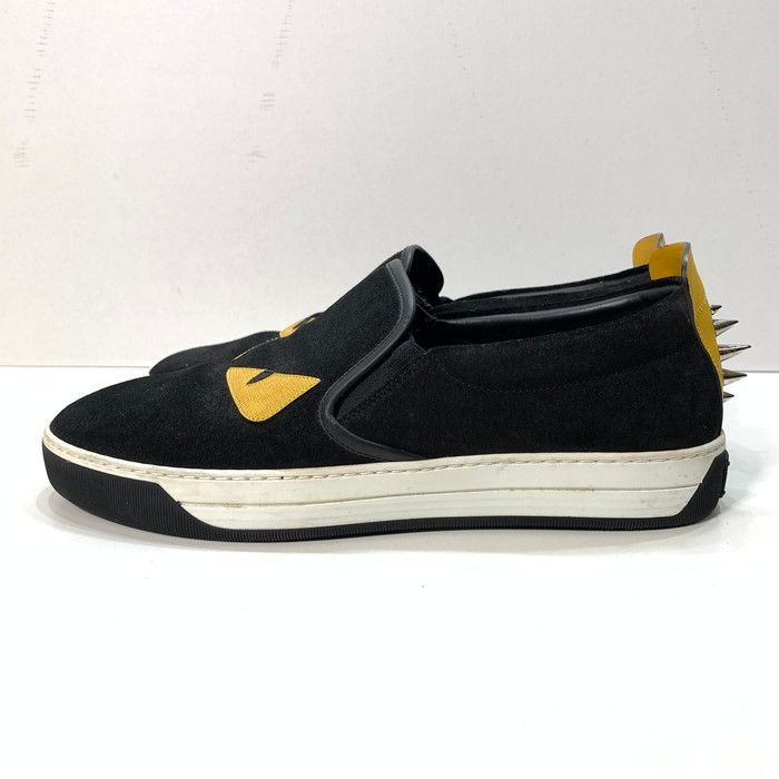 中古品】FENDI フェンディ 7E 0904 7 バグズアイ スリッポン