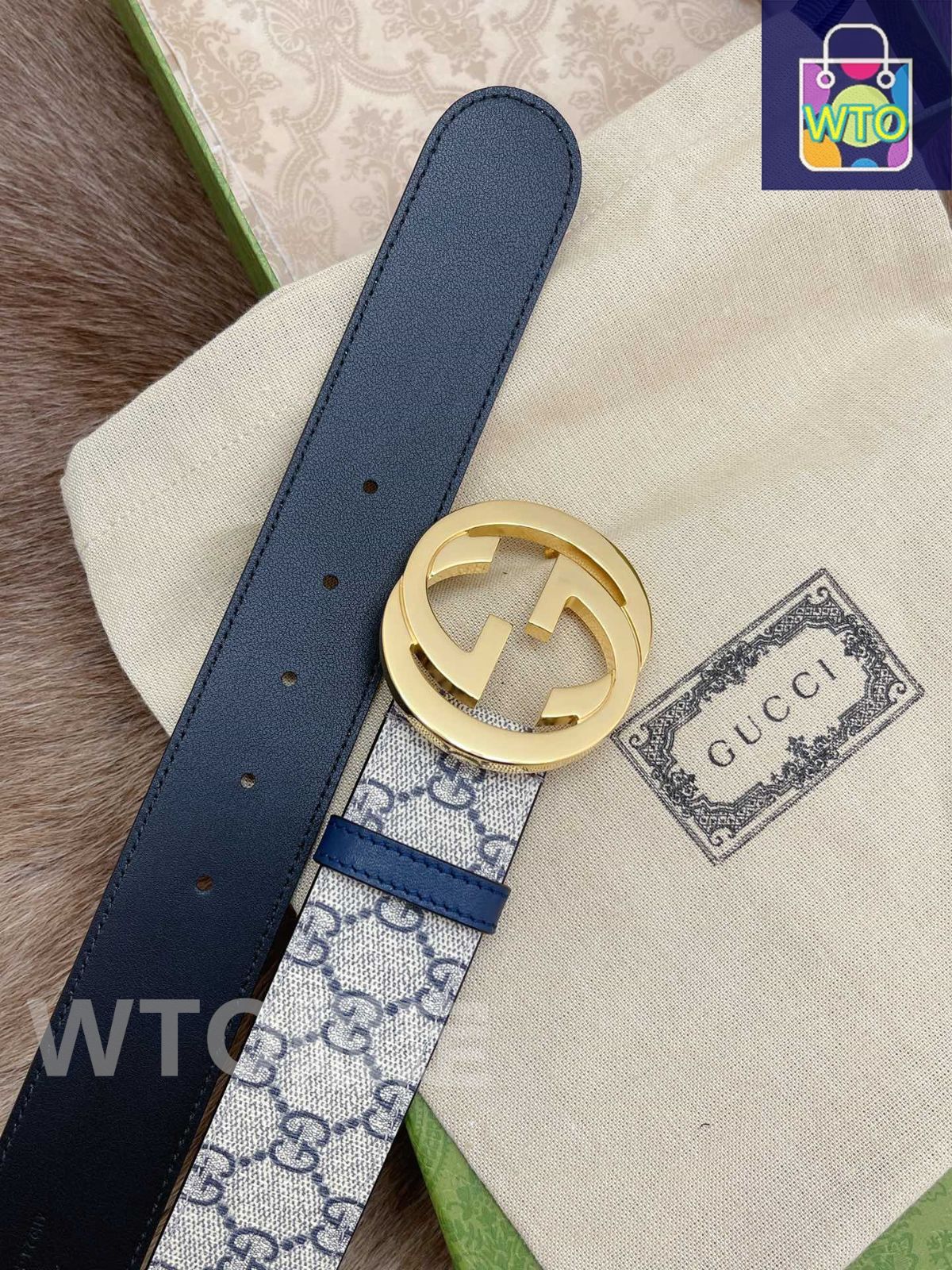 今日特価】Gucci グッチ ダブル G 4.0cm ベルト - メルカリ