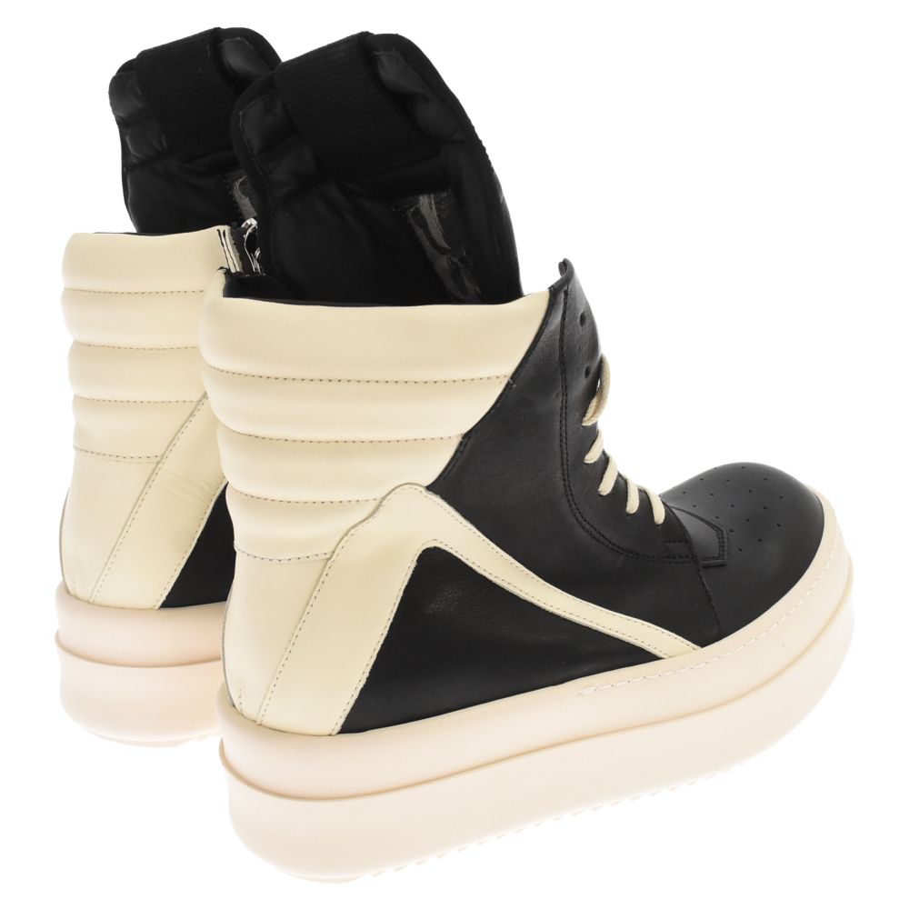 靴 Rick Owens Mega Bumper Geobasket 41 Rick Owens】MEGA BUMPER GEOBASKET(BLACK/WHITE)(42 BLACK/WHITE