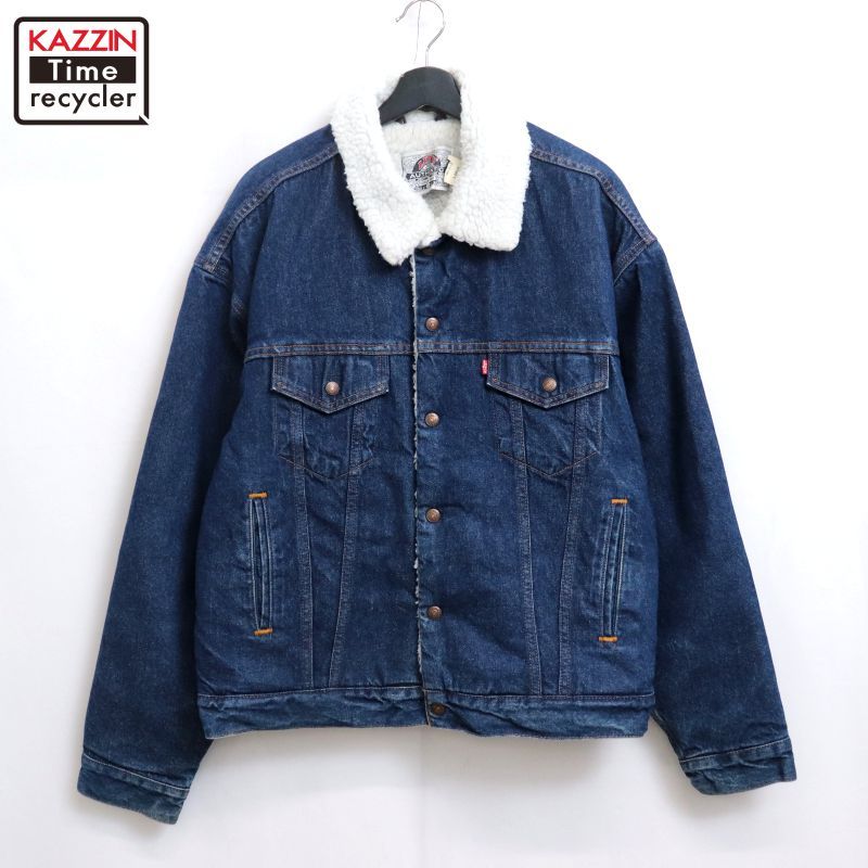 90s vintage Levi's 裏地ボア デニムジャケット メンズ 表記L