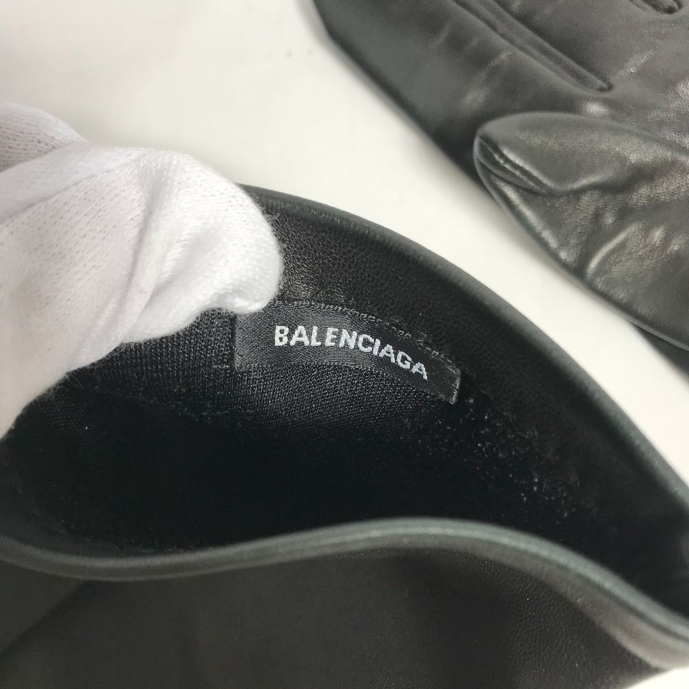 Balenciaga バレンシアガ 手袋 レザー BALENCIAGA バレンシアガ 羊革 ラムレザー 手袋 グローブ