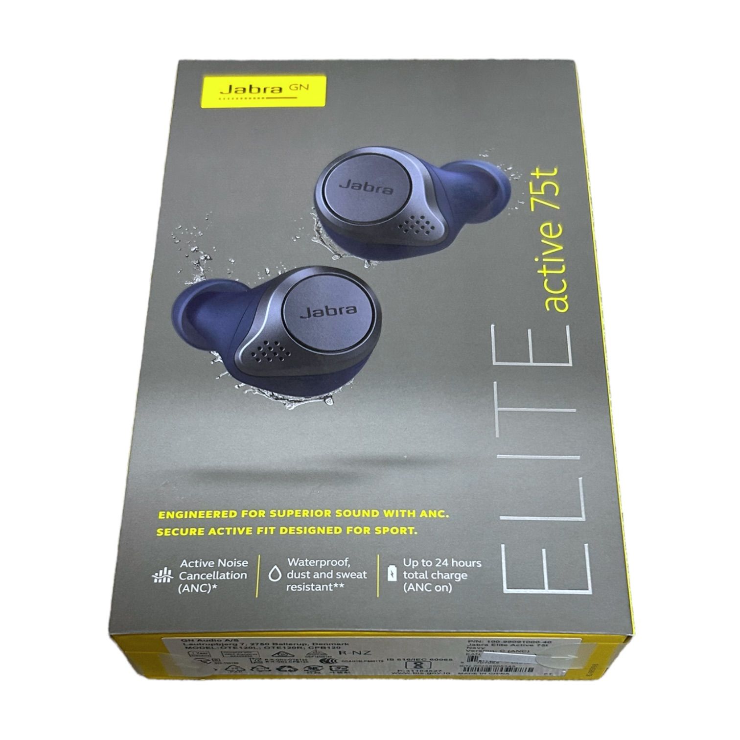 Jabra 完全ワイヤレスイヤホン アクティブノイズキャンセリングElite Active 75t ネイビー - メルカリ