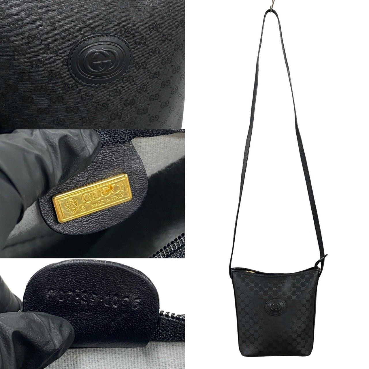極 美品 GUCCI グッチ オールドグッチ ヴィンテージ マイクロGG
