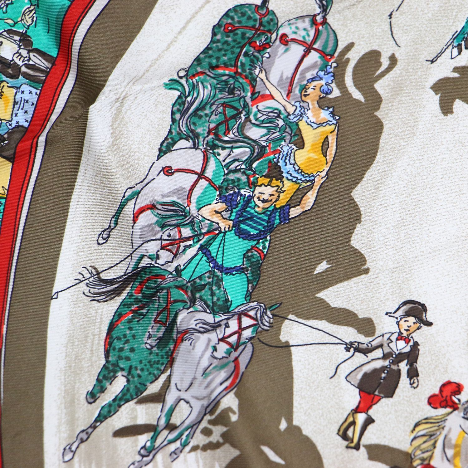 美品】HERMES エルメス カレ90 シルク スカーフ モリエサーカス  