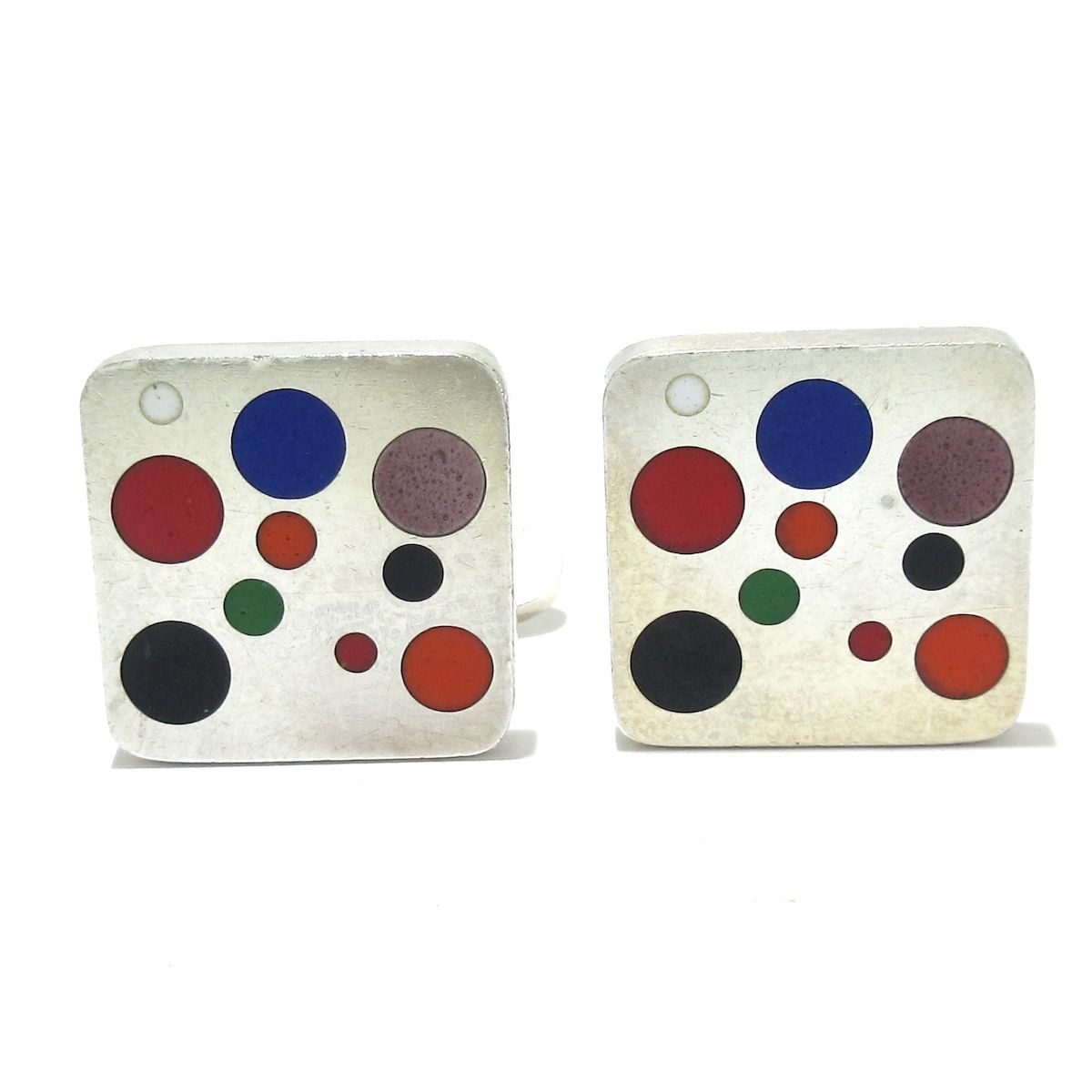 GEORG JENSEN ジョージジェンセン カフス - シルバー×マルチ 93A ドット