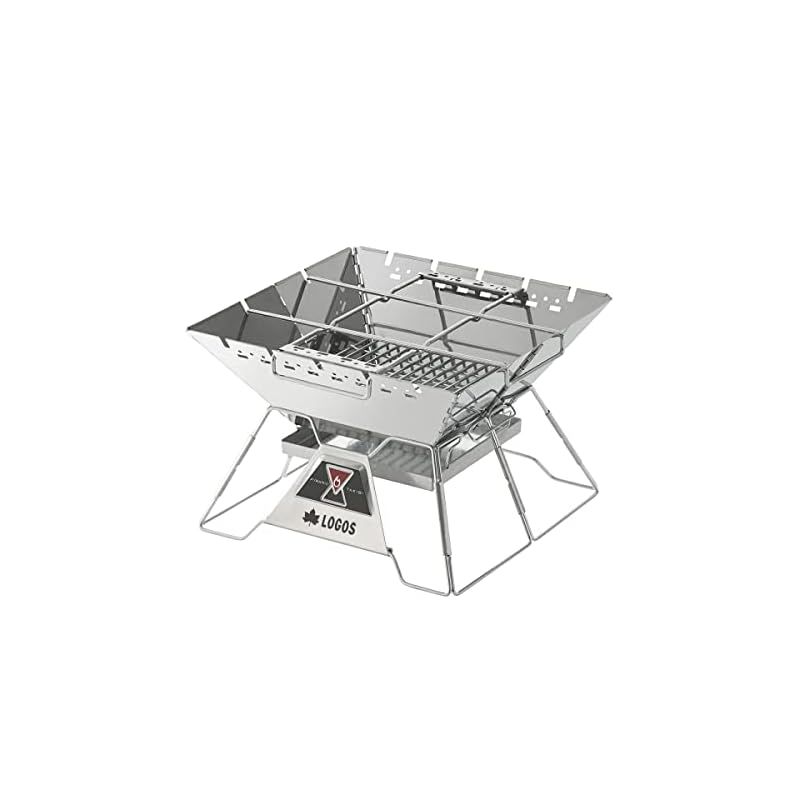 彡ロゴス LOGOS 炭 LOGOS the ピラミッドTAKIBI L 81064162 キャンプ アウトドア バーベキュー 焚き火 ステンレス 1