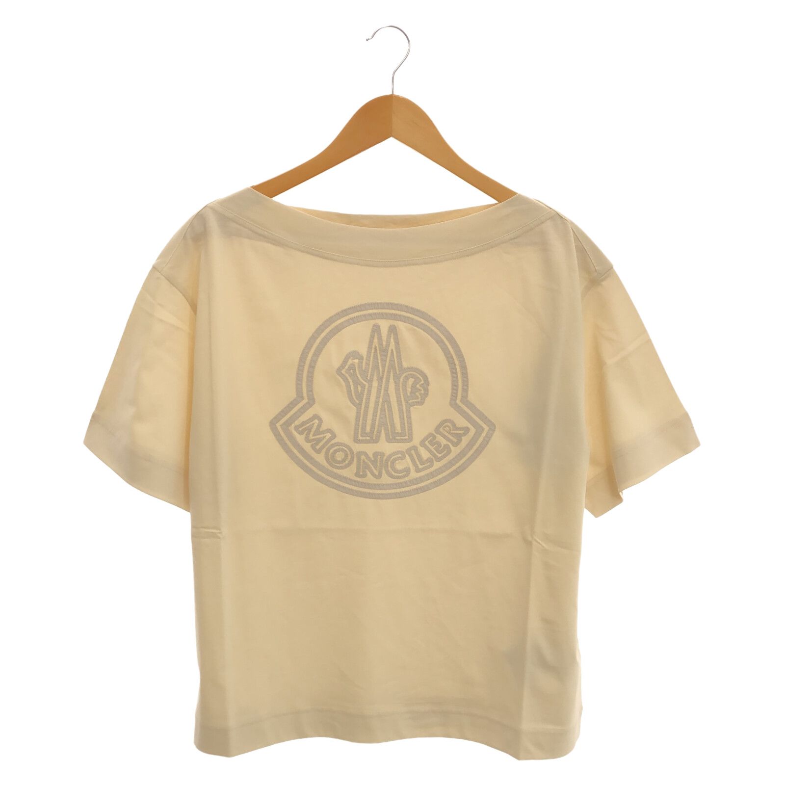 モンクレール MONCLER 半袖Tシャツ Tシャツ 8C0003289AIJ060M ホワイト コットン Tシャツ レディース