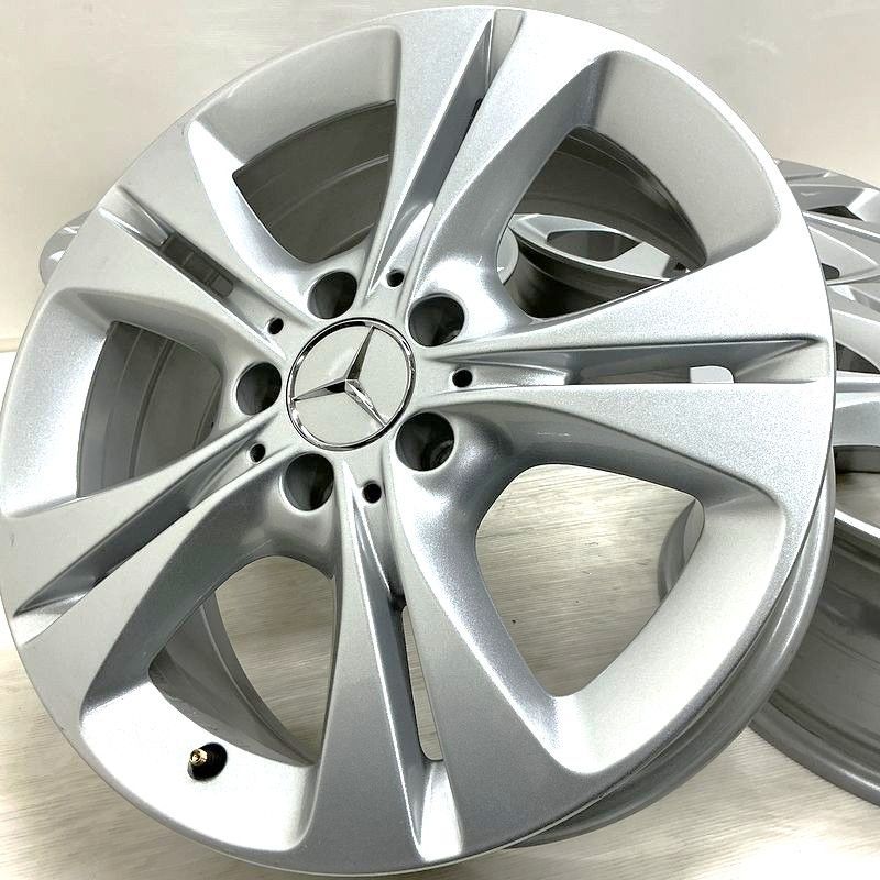中古 17インチ アルミ メルセデスベンツ Cクラス 純正 4本セット