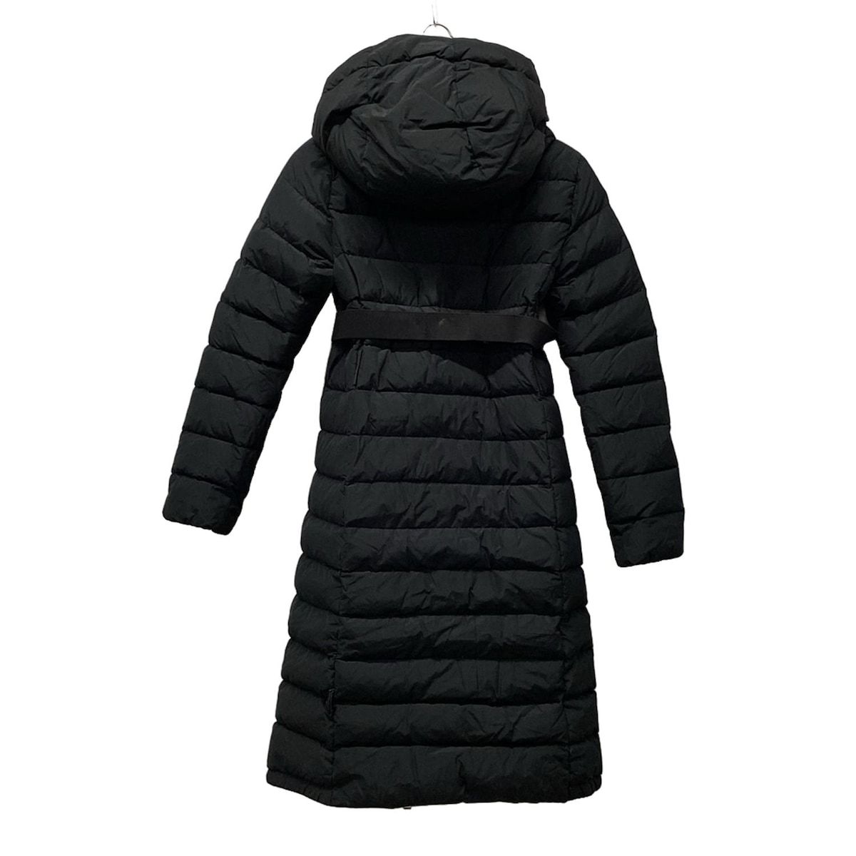 【良品】モンクレール★ロングダウンコート IMIN 黒 フード サイズ2 MONCLER(モンクレール) ダウンコート サイズ0 XS レディース