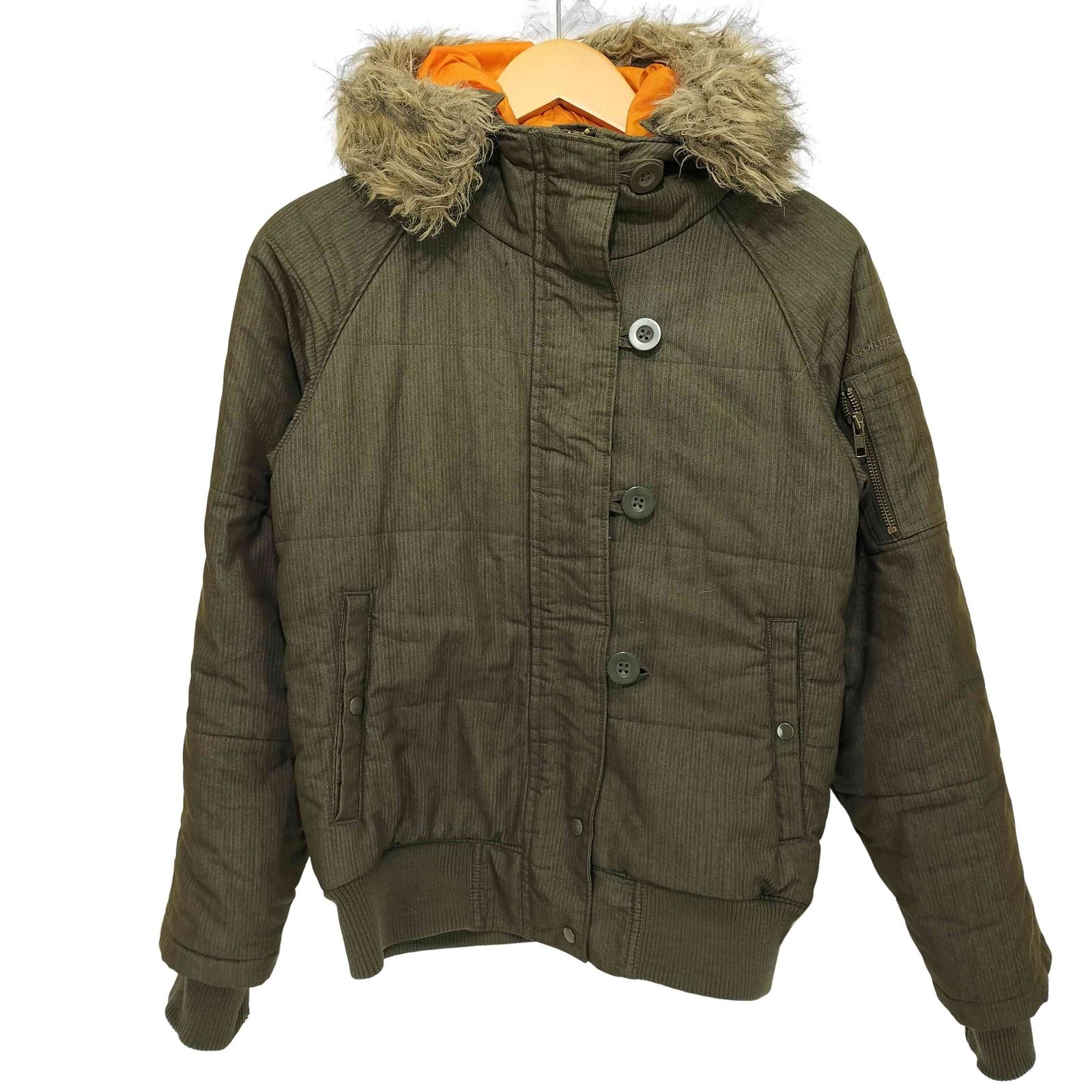 Columbia 00s コットン ブルゾン ジャケット 短丈 ウォッシュ加工 SLY | FRONT ZIP DENIM ブルゾン (デニムジャケット ) |SHEL