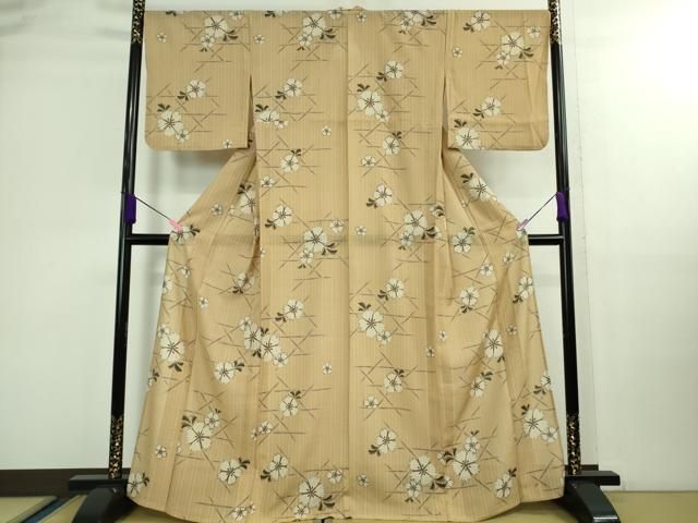 平和屋着物□極上 夏物 こむさでもーど・COMME CA DU MODE 小紋 舞花文