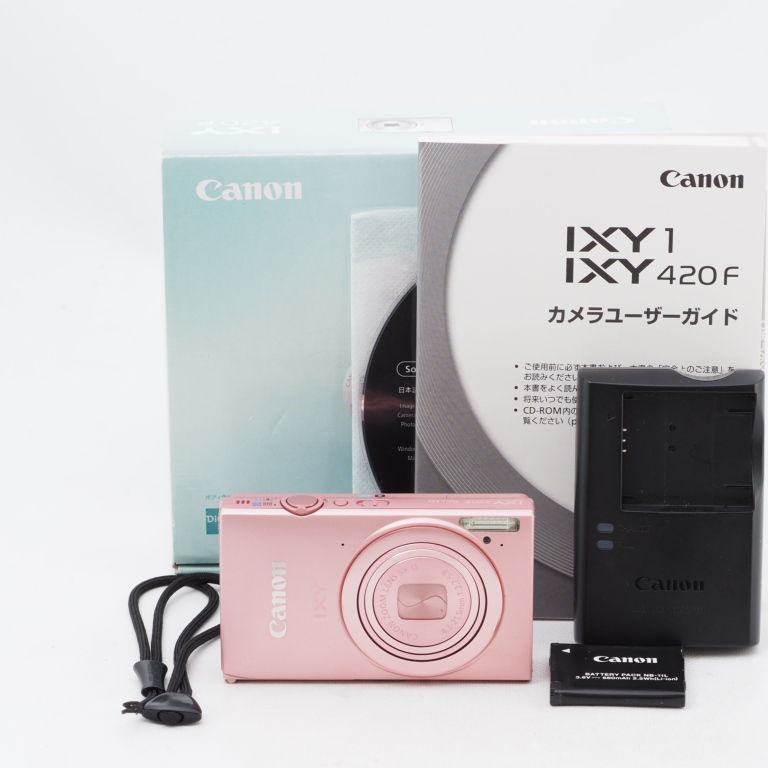 Canon デジタルカメラ IXY 420F ピンク 光学5倍ズーム 広角24mm Wi-Fi対応 IXY420F(PK) - 2