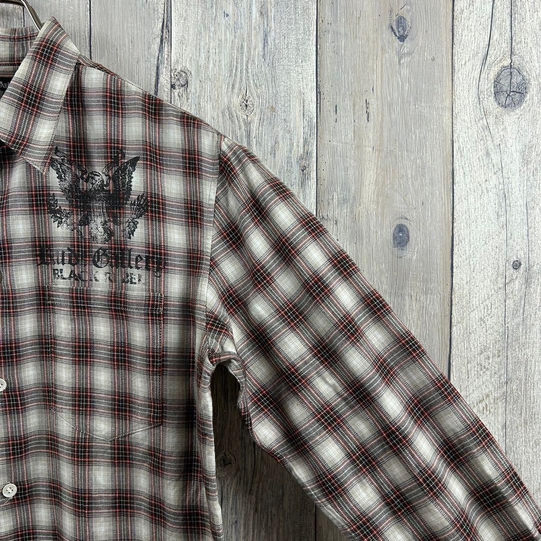 RUDEGALLERY ルードギャラリー オンブレチェックシャツ ブルー L RUDE GALLERY ] オンブレチェックシャツ / OMBRE CHECK SHIRT Rude