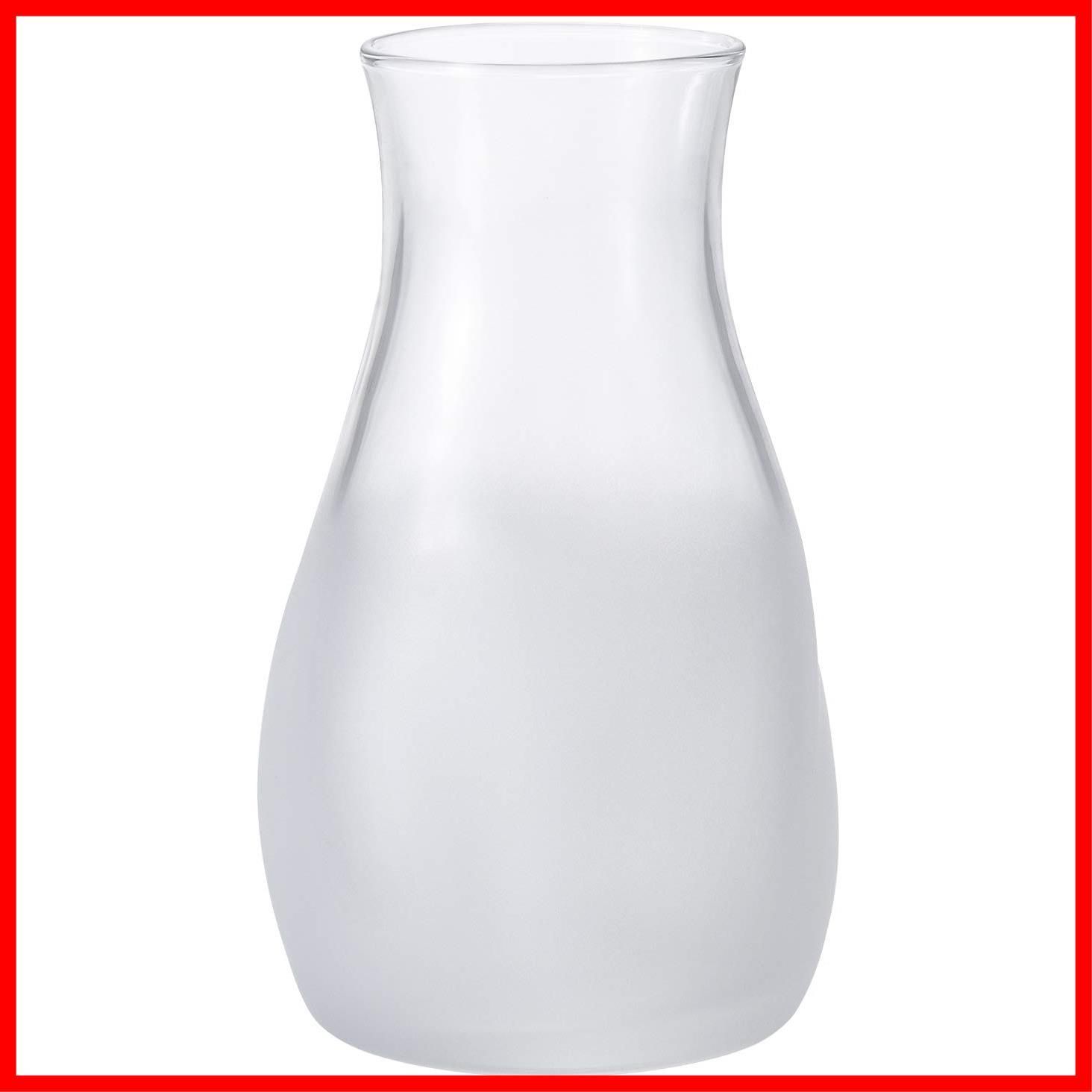 アデリア 花瓶 ガラス花瓶 てびねりミニ花器 ホワイト [直径約7.7x高さ12.9cm] 日本製 9571