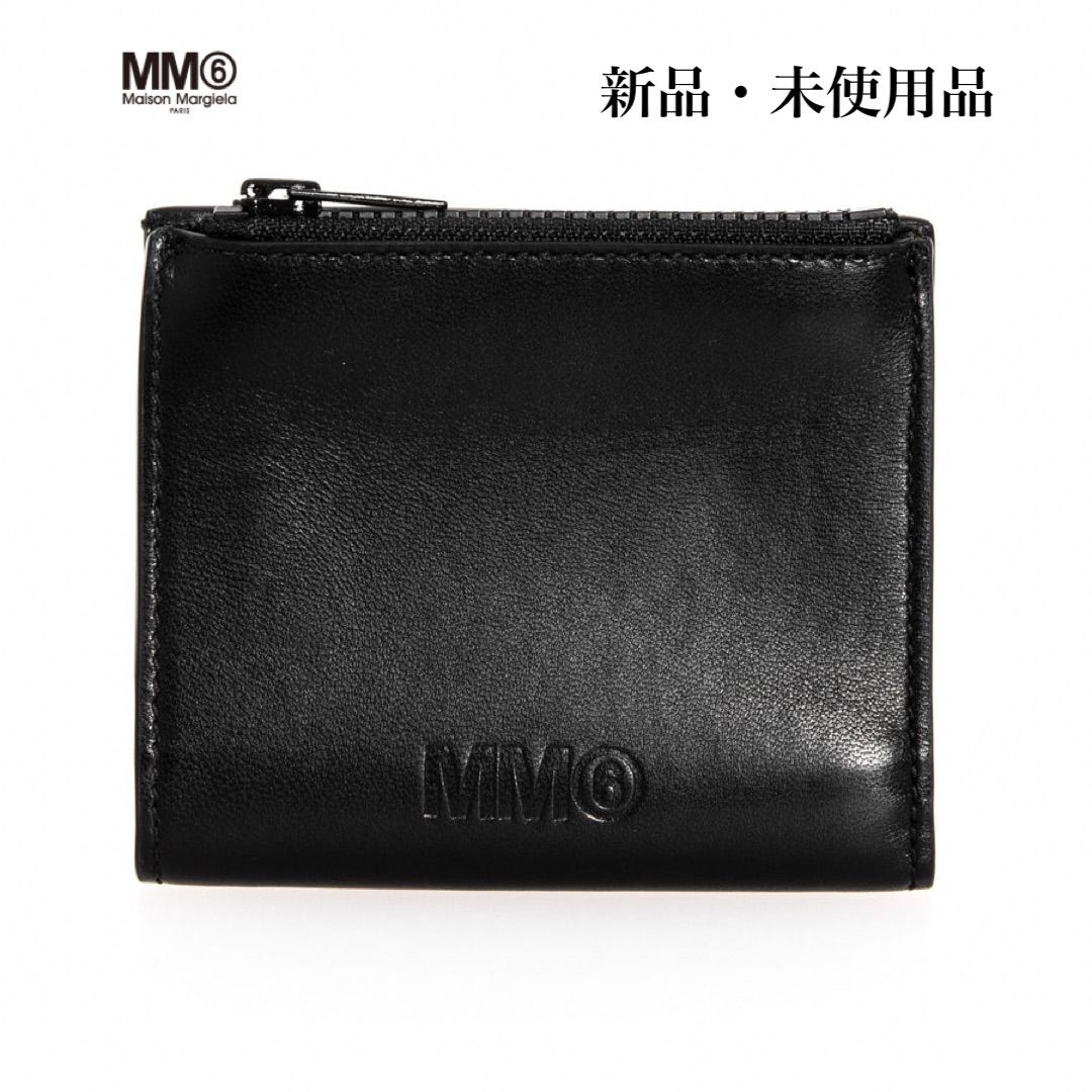 MM6 エムエムシックス メゾンマルジェラ 二つ折り財布 ブラック メンズ