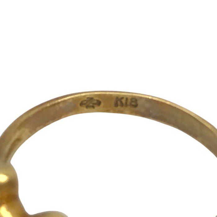 K18 ピンキーリング リング ハートモチーフ メレダイヤ イエローゴールド 4号 T1 SIROKUMA-CORPORATION_COM