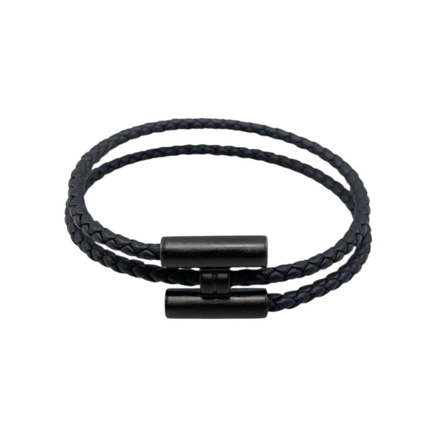 E4139 エルメス ブレスレット トゥルニ トレッセ H077300FI89 ヴォー スウィフト ノワール ソーブラック HERMES