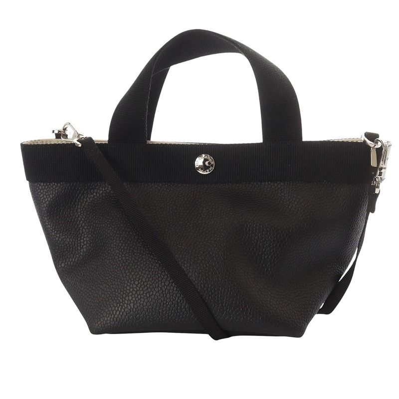 エルベシャプリエ ハンドバッグ ショルダーバッグ 2way 黒 ブラック