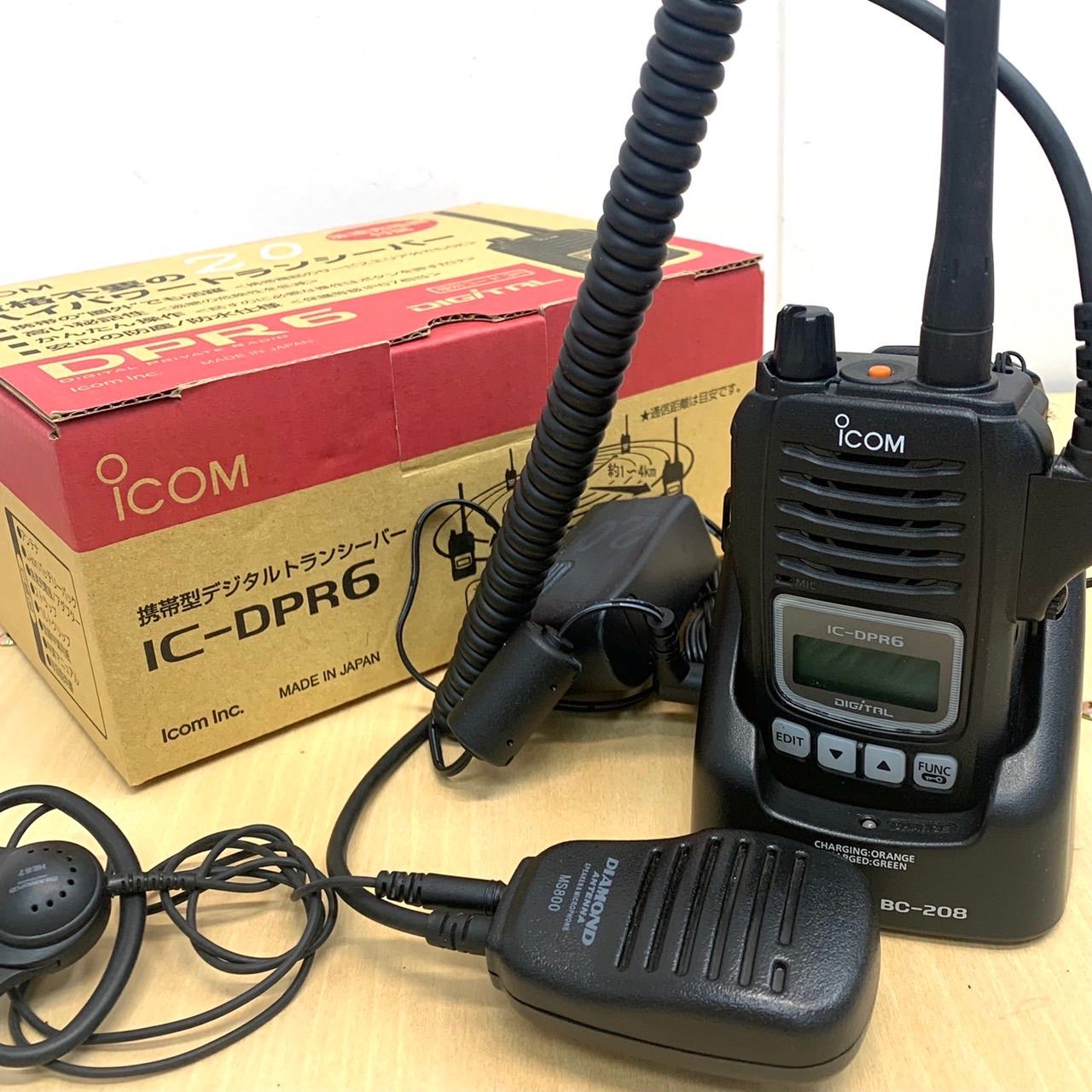 売り切り処分品】ICOM 携帯型デジタルトランシーバー IC-DPR6 無線機