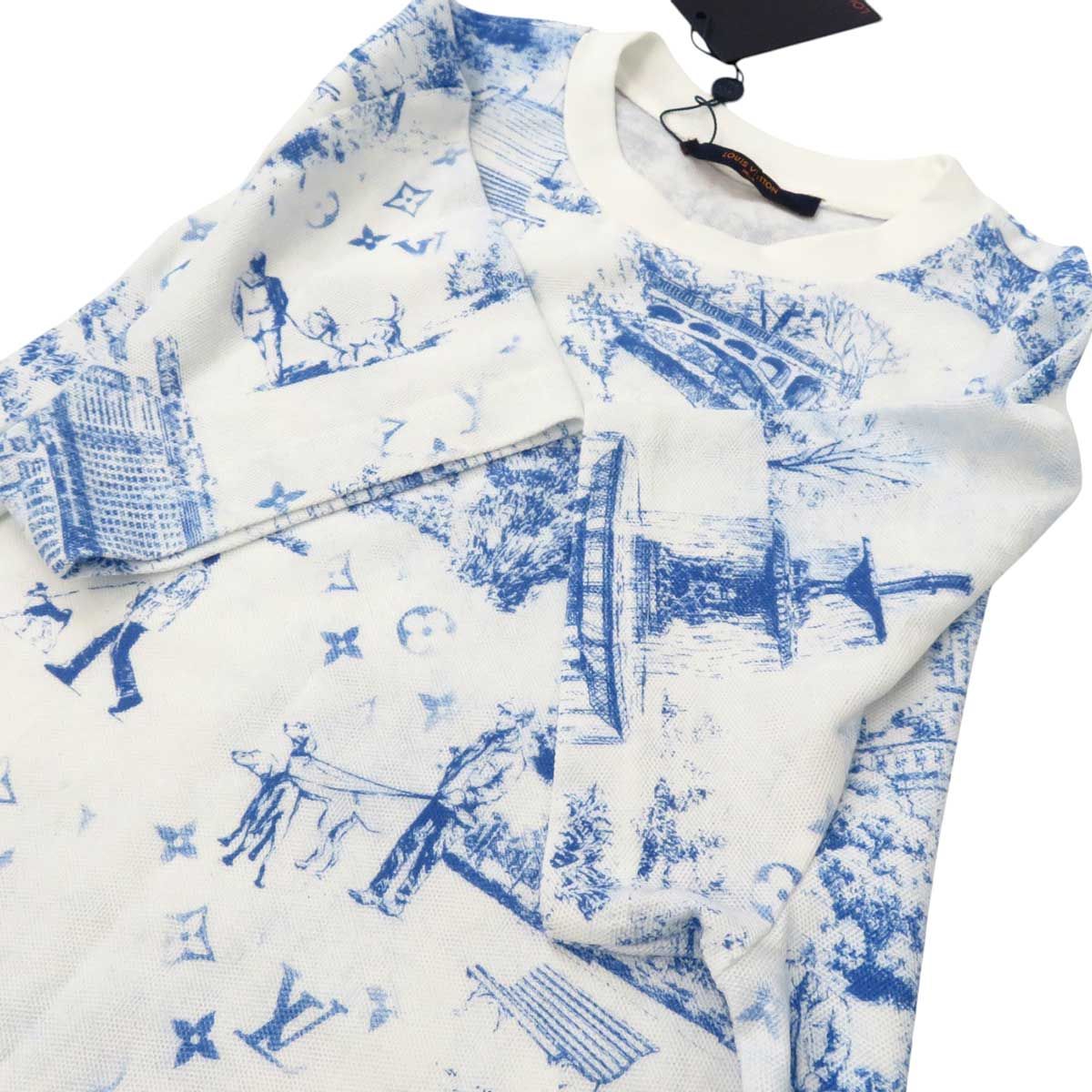 [美品]ルイヴィトンモノグラム ピケコットン Tシャツ 中古・古着通販】LOUIS VUITTON (ルイ ヴィトン) モノグラム