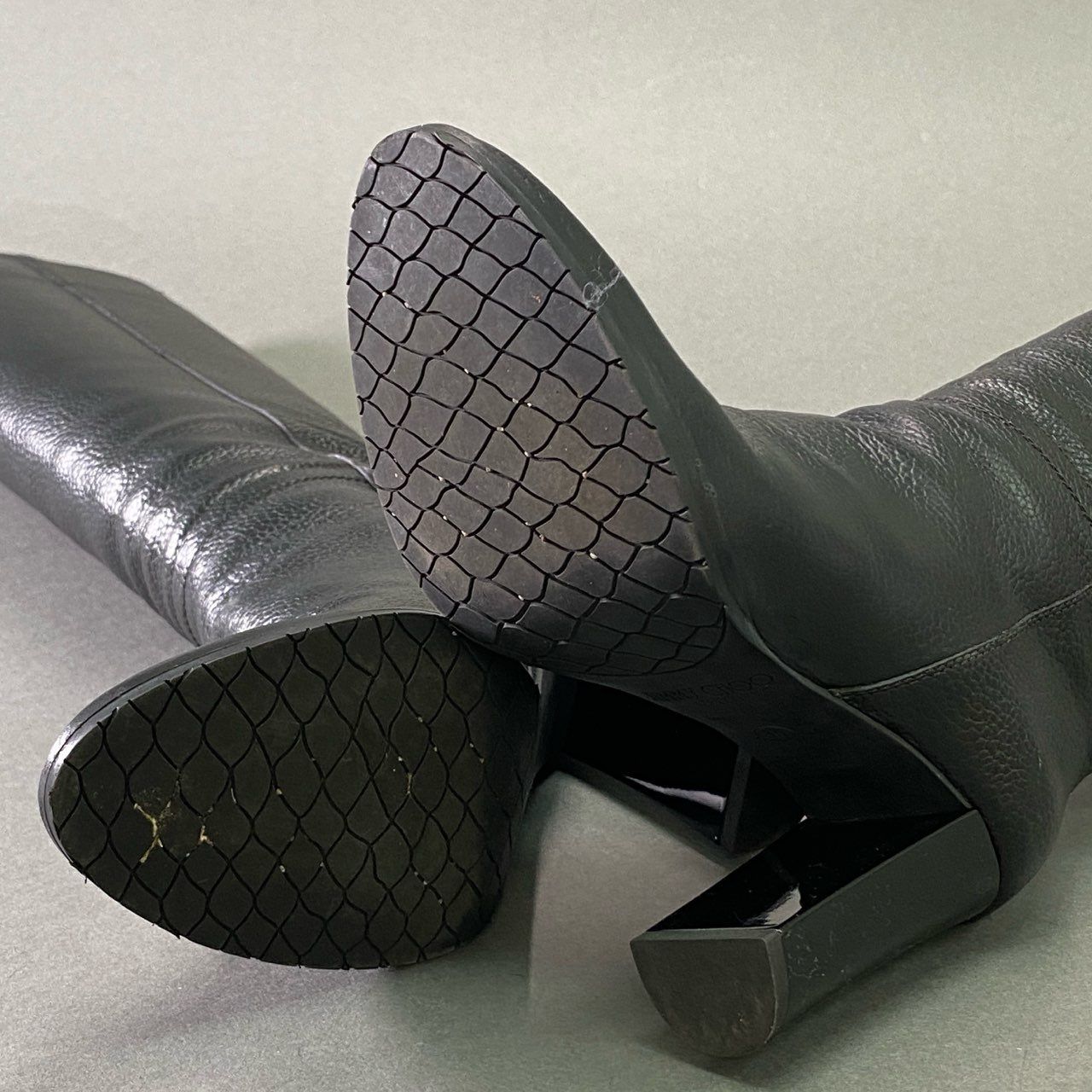 【美品】 黒 ジミーチュウ　JIMMY CHOO ロングブーツ 35 1/2 ジミー チュー JIMMY CHOO Jimmy Choo ニーハイブーツ BIKER II
