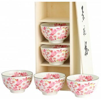 セラミック藍 華笑み飯碗揃 03983