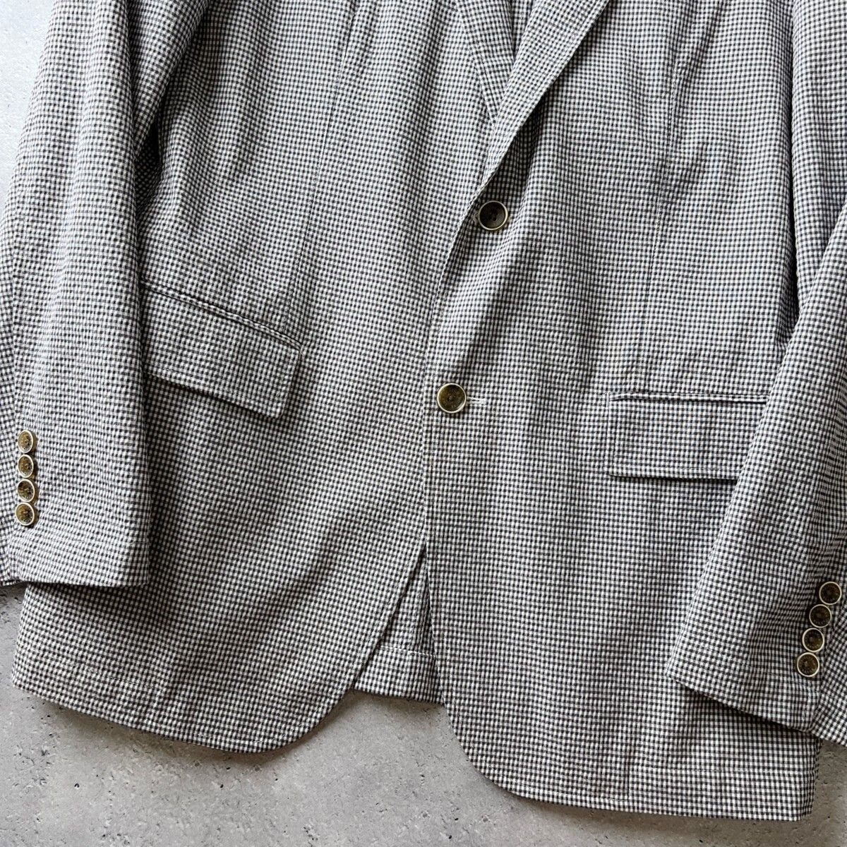 未使用級 スコッチハウス テーラードジャケット チェック ミックス