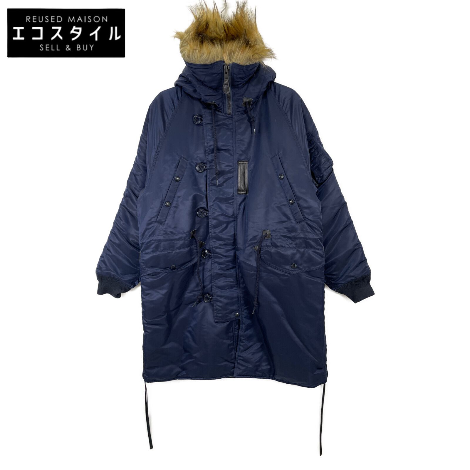HYKE ハイク 17152 ﾈｲﾋﾞｰ 18AW N-3B JACKET BIG FIT ﾐﾘﾀﾘｰｺｰﾄ 1 - メルカリ