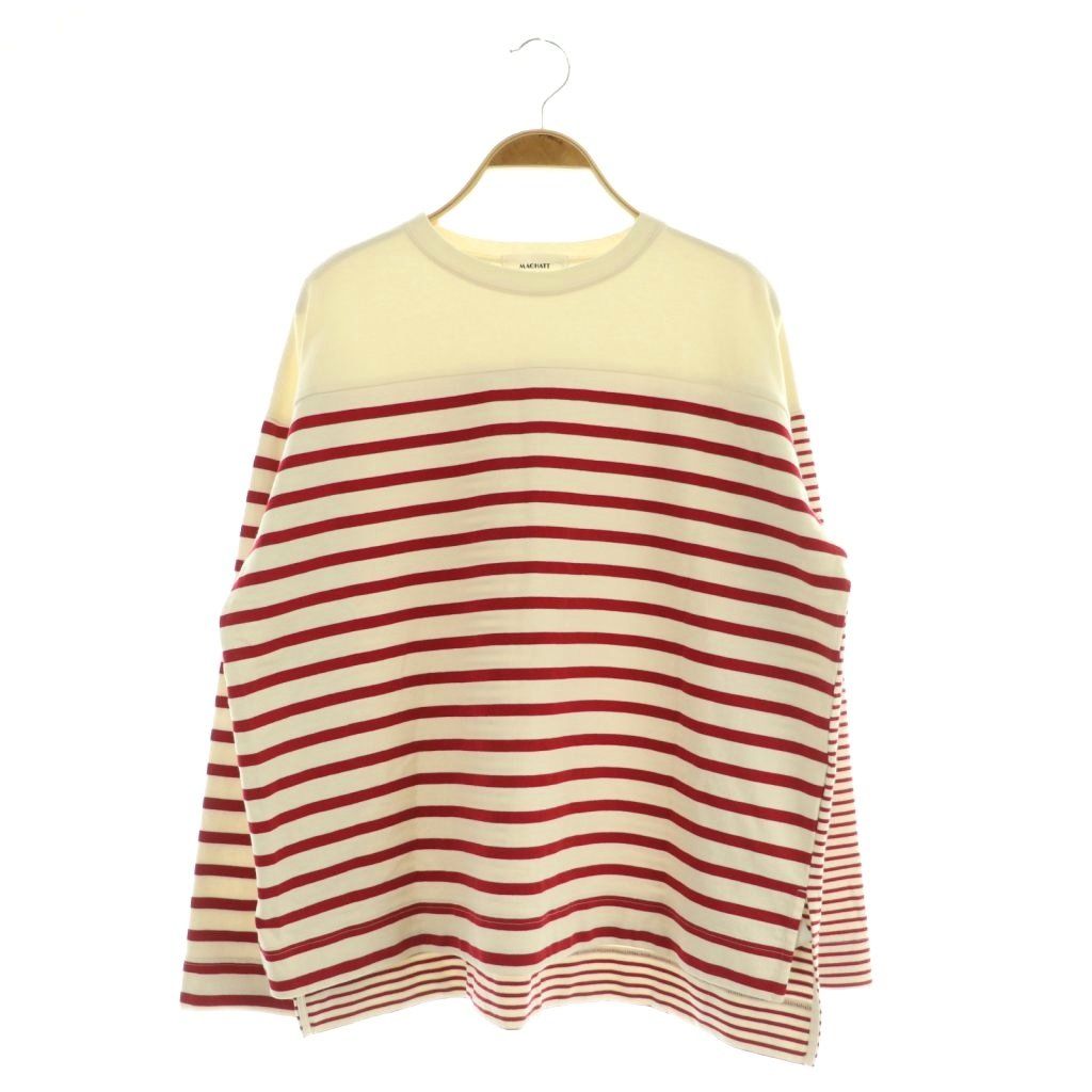 マチャット MACHATT ランダムボーダーロンT カットソー オーバーサイズ