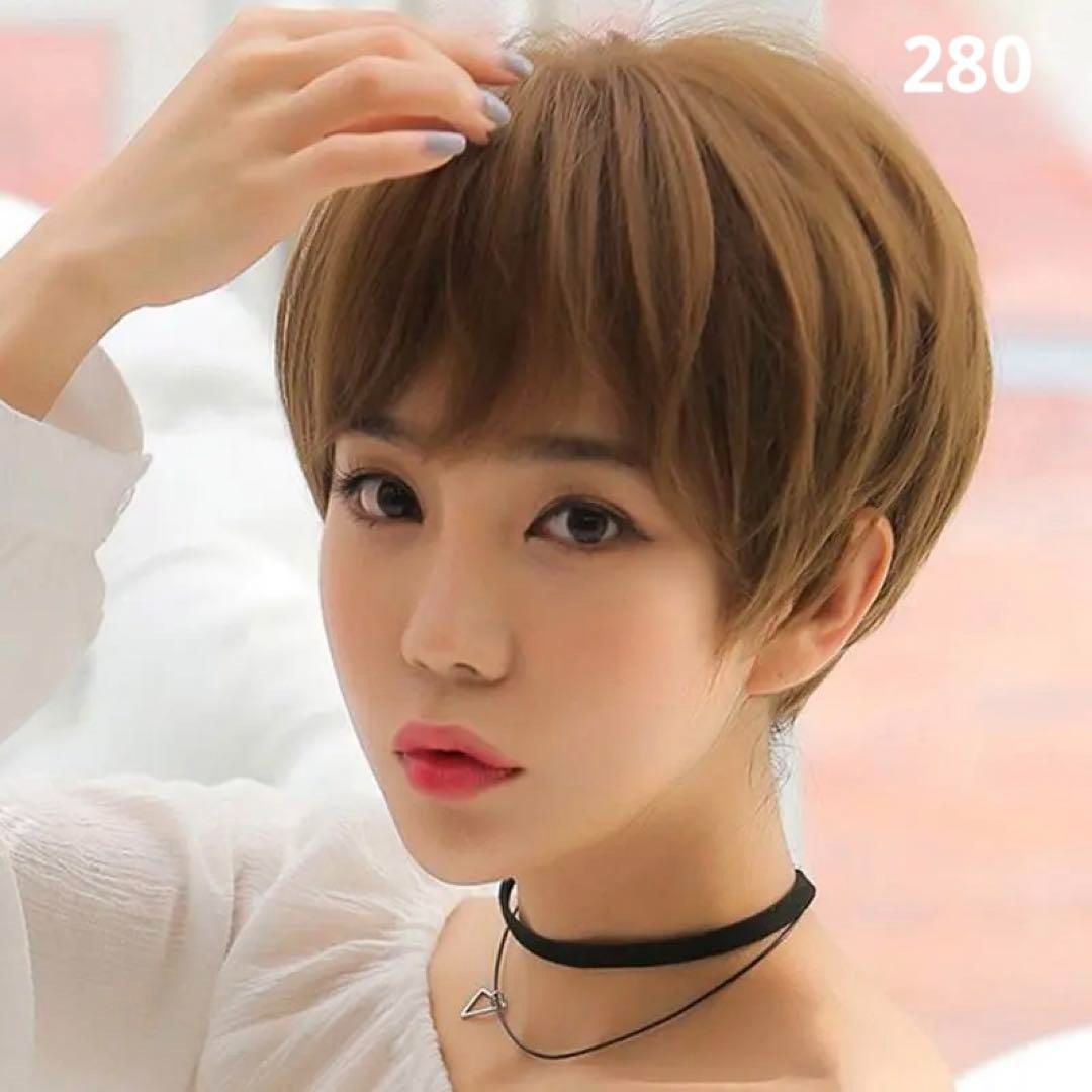 280 ヘアウイッグ ショートウィッグ 変装 フルウィッグ - エクステ