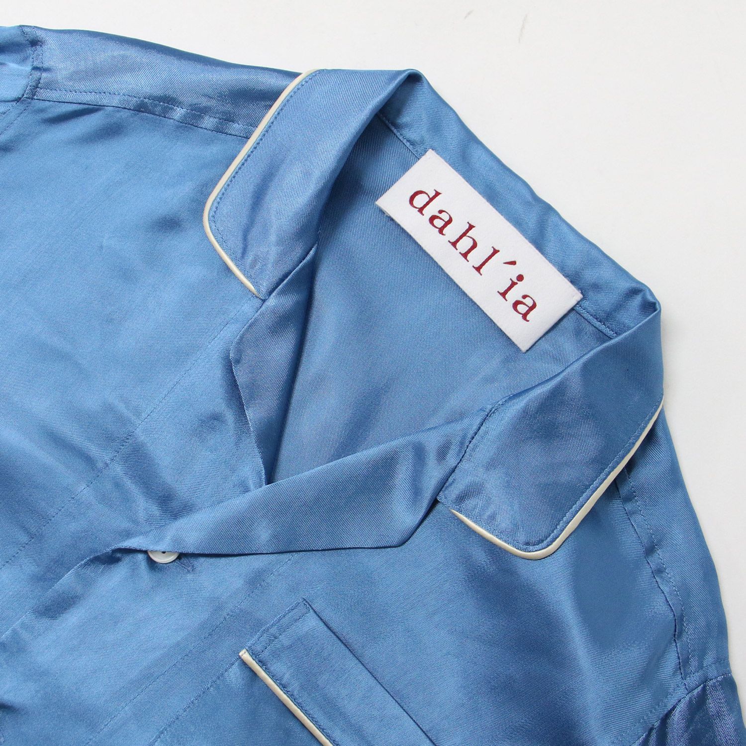 美品 dahlia ダリア シャツ ブラウス 24SS ブルー サイズ:FREE 