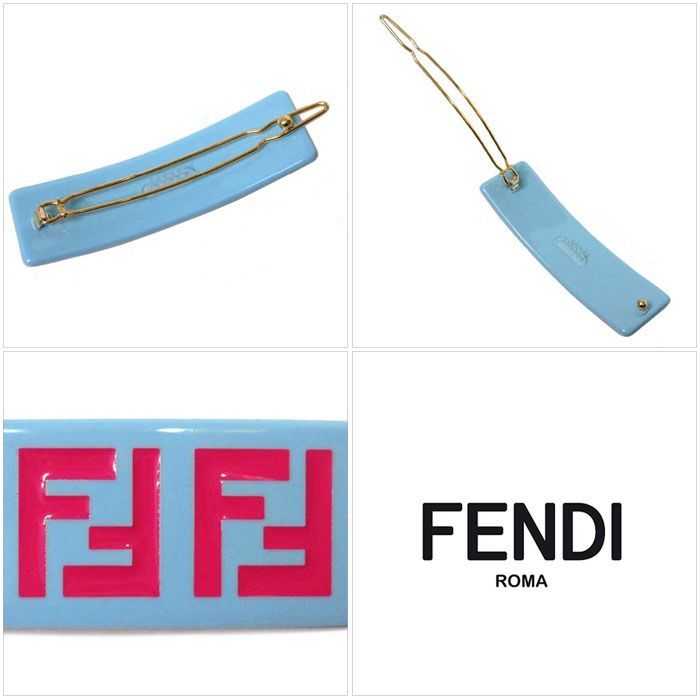 フェンディ キッズ ヘアクリップ FENDI KIDS ロゴ FF柄 JFP402 AMRF