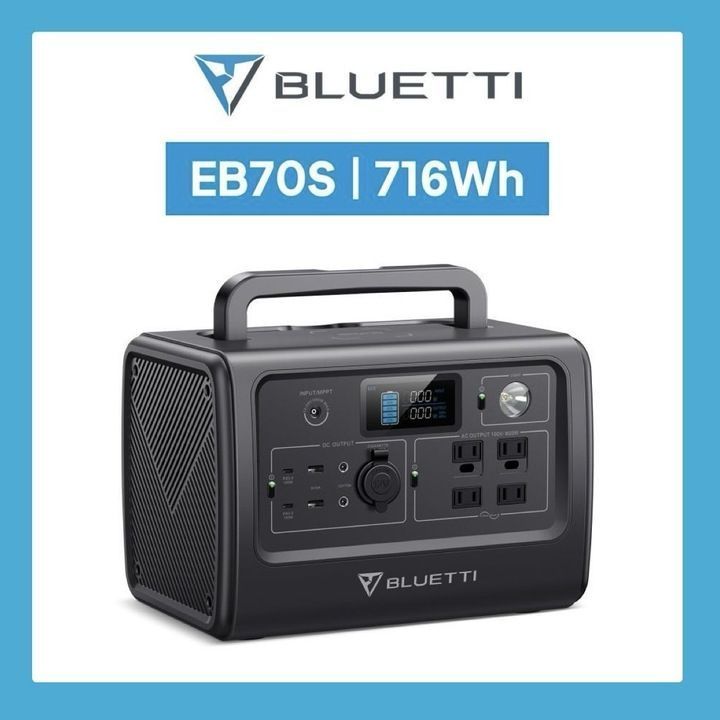 極美品】BLUETTI 大容量 ポータブル電源 EB70S 716Wh AC800W(瞬間最大 