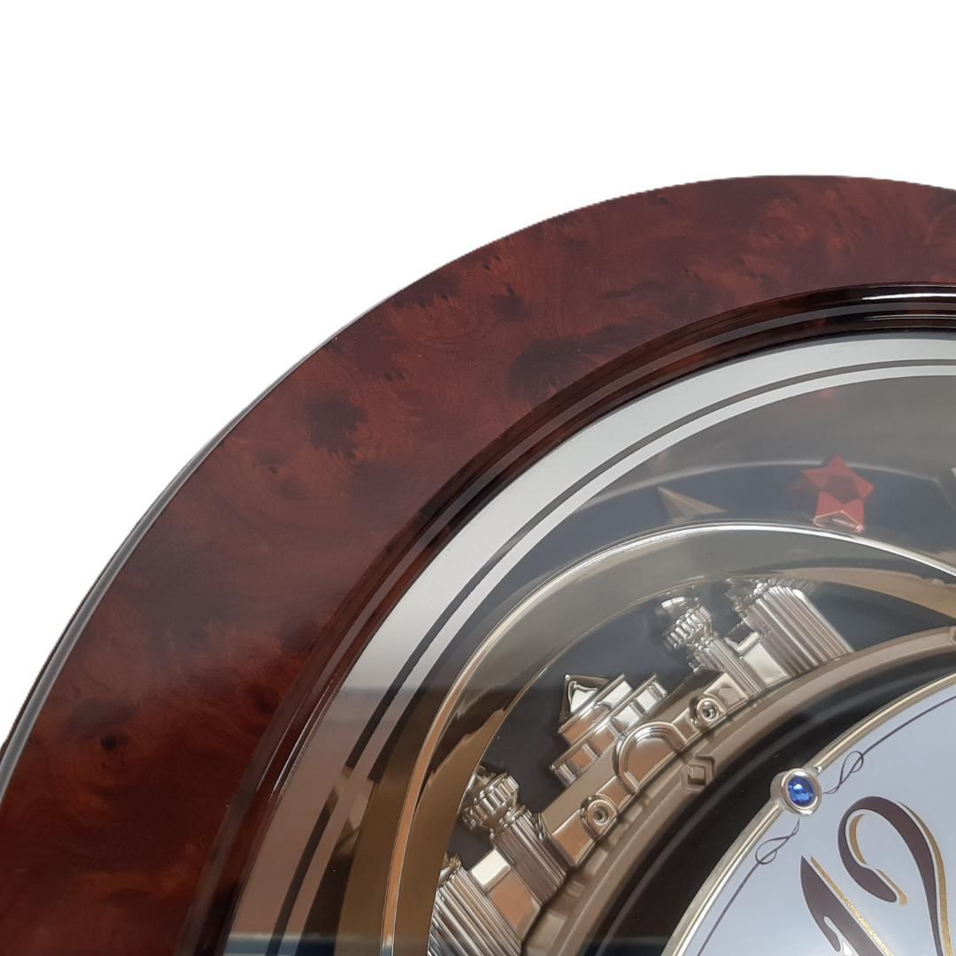 リズム時計 電波カラクリ掛け時計