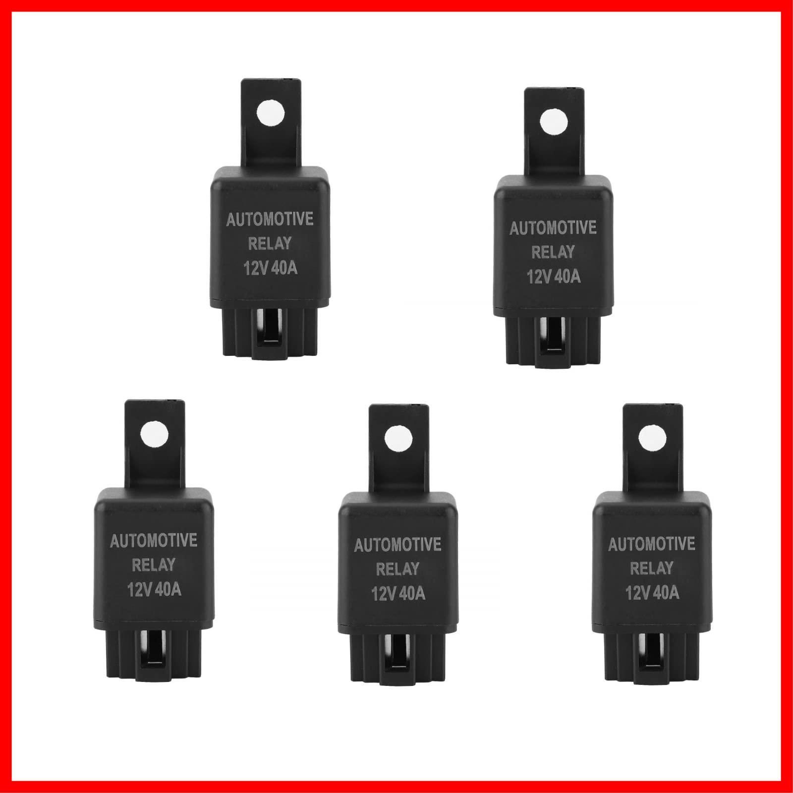 特価】YFFSFDC 4極リレー 5個入り車用 DC 12V 40A 4-極リレー