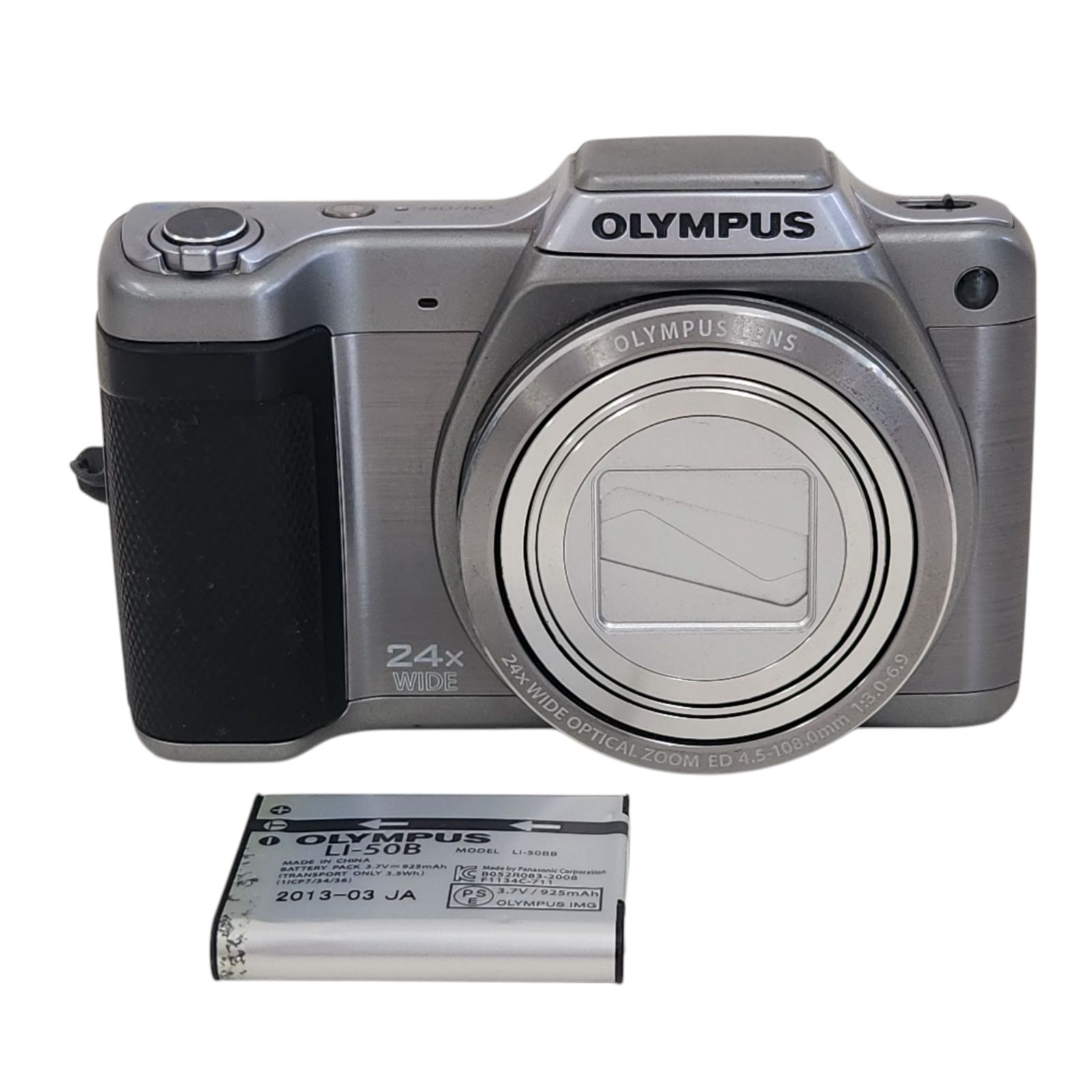 動作未確認】OLYMPUS STYLUS 24x WIDE SZ-15 シルバー