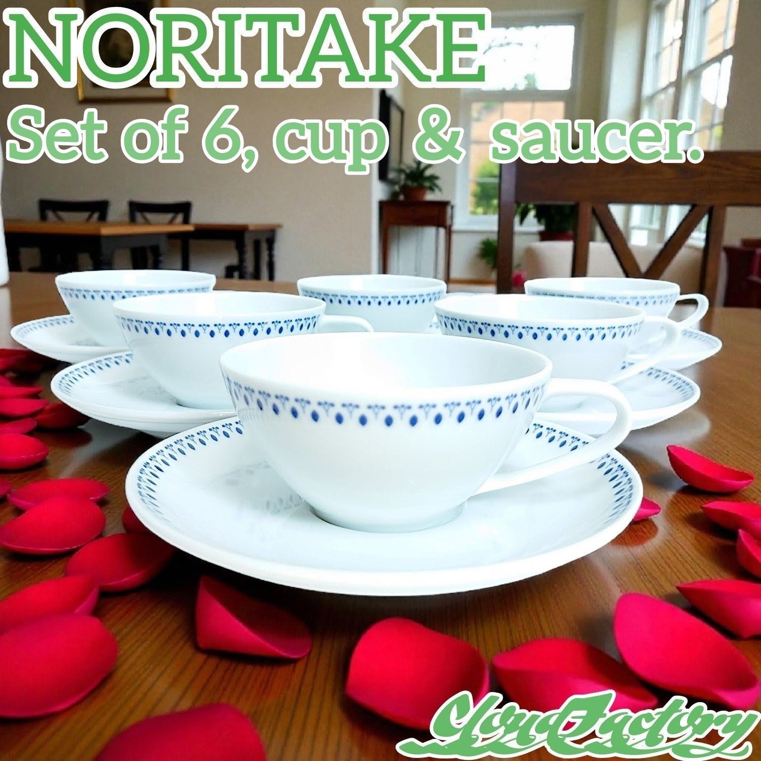 クリアランスセール！！】ノリタケ カップアンドソーサー 6客 Noritake 