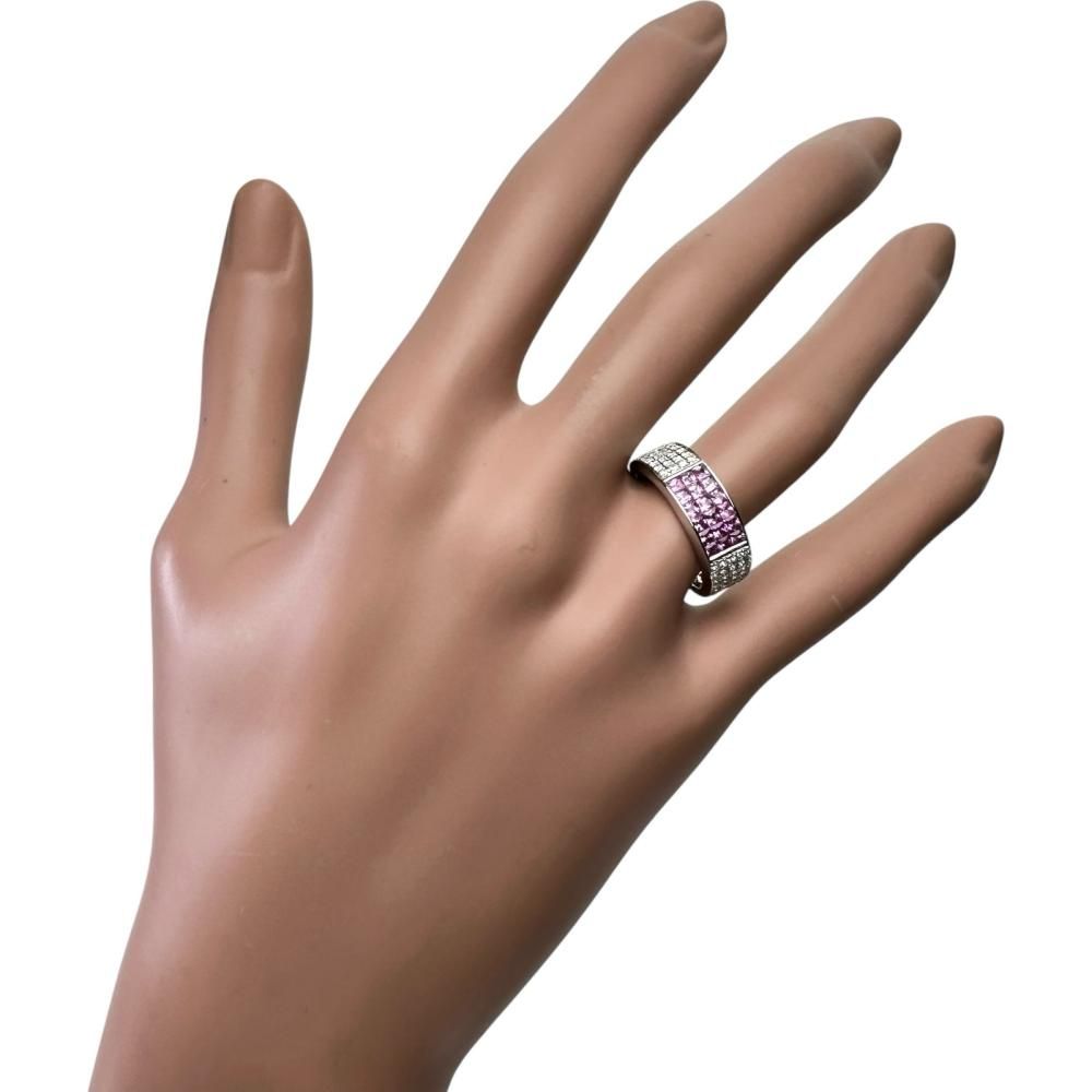 13号 ピンクサファイア（ミステリーセッティング） 0.98ct