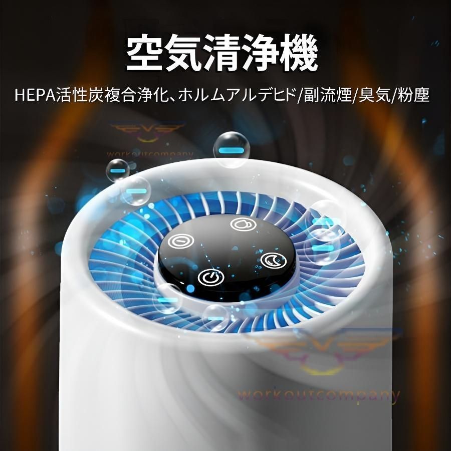空気清浄機❤️ ウイルス対策 12畳 PM2.5対応 脱臭 静音 省エネ 空気清浄機 小型 卓上 uv除菌 PM2.5 ウイルス対策 花粉対策 脱臭