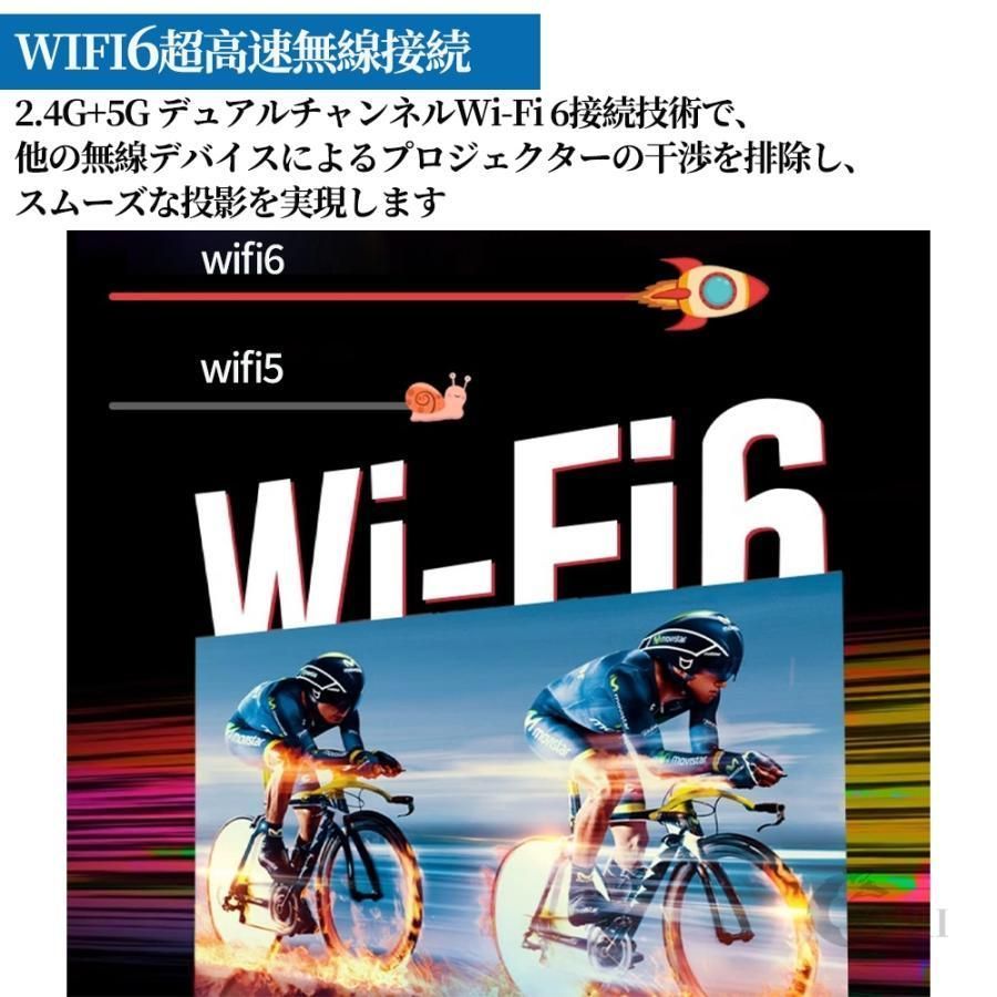 【新品】プロジェクター家庭用 Android TV 天井投影 自動補正 4K対応 プロジェクター 天井投影 本体 小型 家庭用 4K対応 高輝度 自動